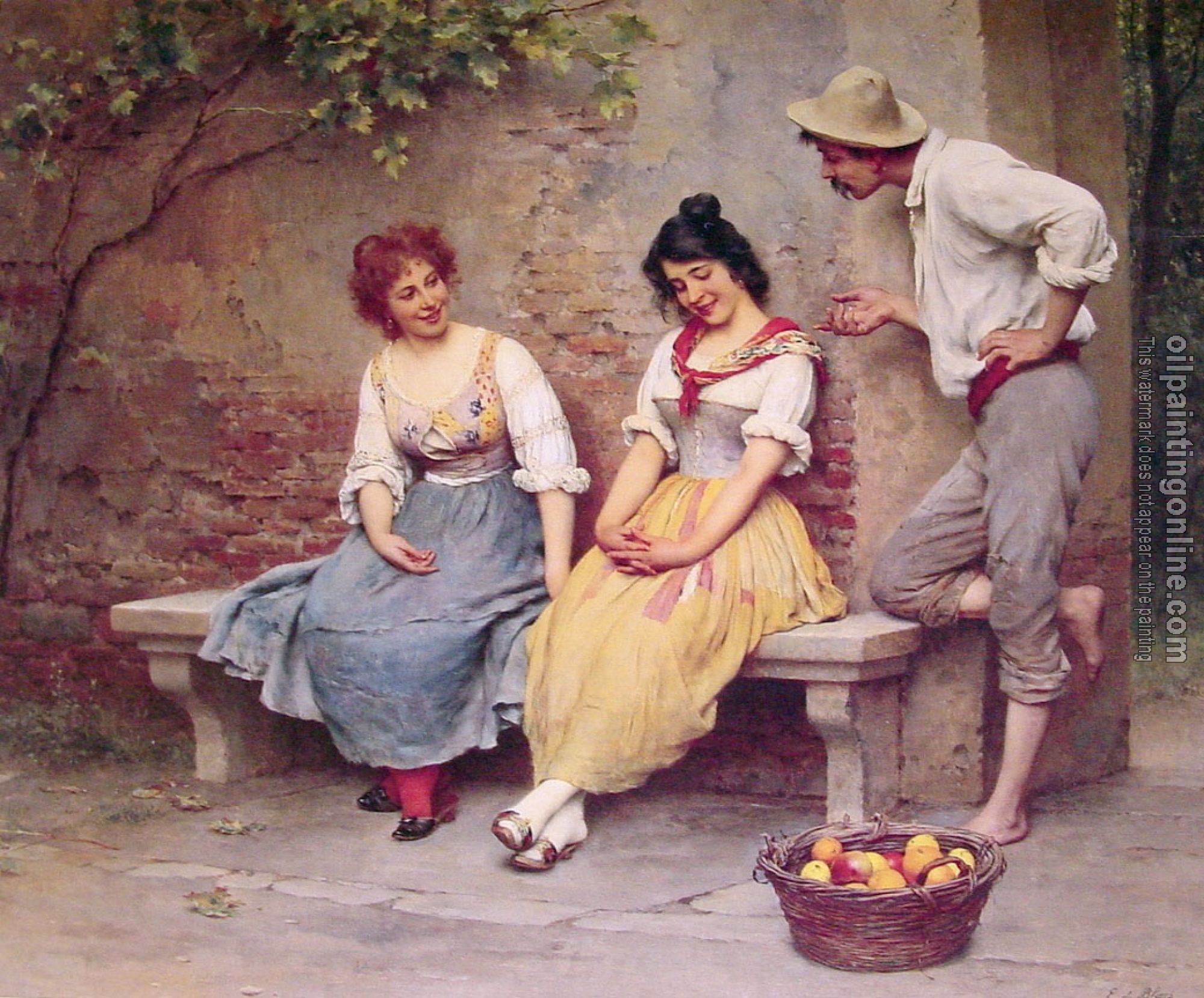 Eugene de Blaas - The Flirtation